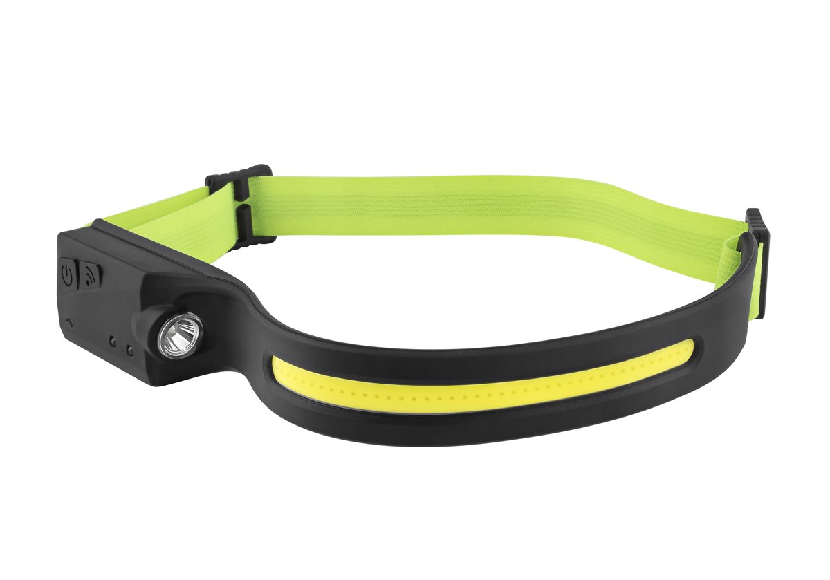 Metmaxx® LED MegaBeam hoofdlamp "HeadlightSwipe" zwart product image